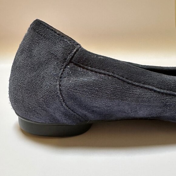 AGL Suede Chain-Link Accents Ballet Flats Navy blue - Picture 5 of 11